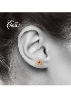 Open Daisy with Red Epoxy Gold Earring | Stainless Steel | 18K Gold Plated - pzsku/ZA9389357344E63A5A43EZ/45/_/1735209763/f82b6401-6d6c-4354-9702-3207f5ce8258