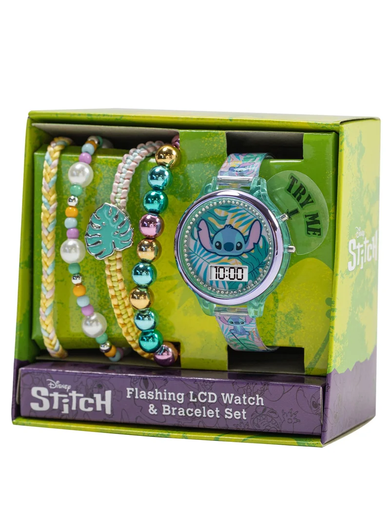 Disney Disney Lilo and Stitch Digital Watch and Bracelet Set - LAS40001ARG