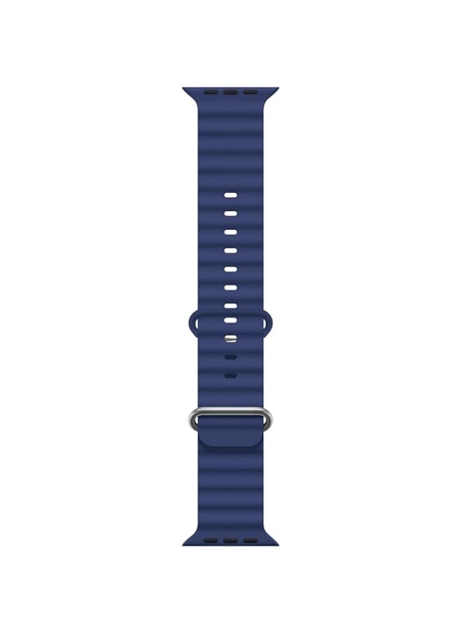 Generic - HUAWUAN Ocean Band Compatiable with Apple Watch Ultra 2 Band 49mm 45mm 44mm 42mm for Men Women, Sport Band Adjustable Silicone Strap With Buckle for iWatch Ultra 2 Series 9 8 7 6 5 4 3 SE 1 - Image 1