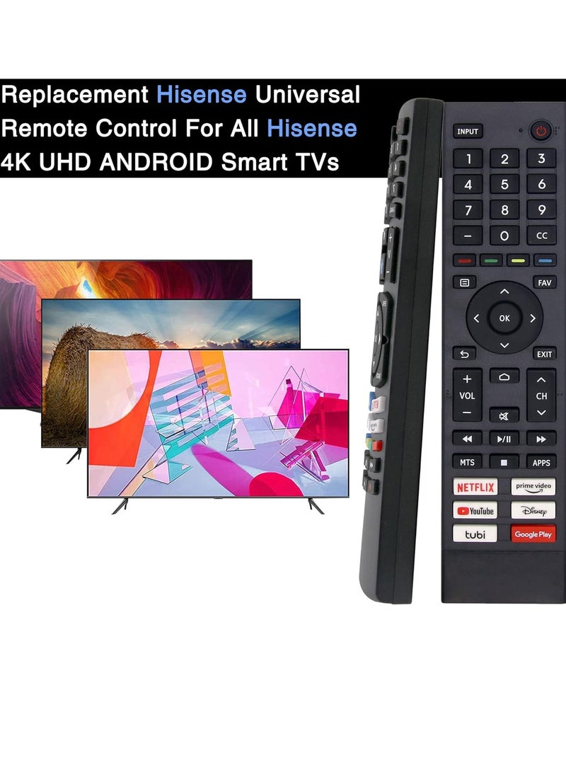 ELTRAZONE Replacement Hisense Universal TV Remote Control – Compatible with All Hisense 4K UHD Android Smart TVs (No Setup Required) - Image 5