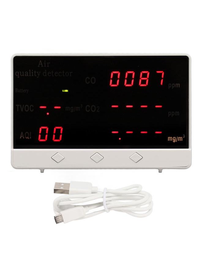 Thoraya 5V Air Quality Detector Full Color Large Screen Indoor Pollution Tester for CO CO2 HCHO TVOC Gas Detector  - Image 1