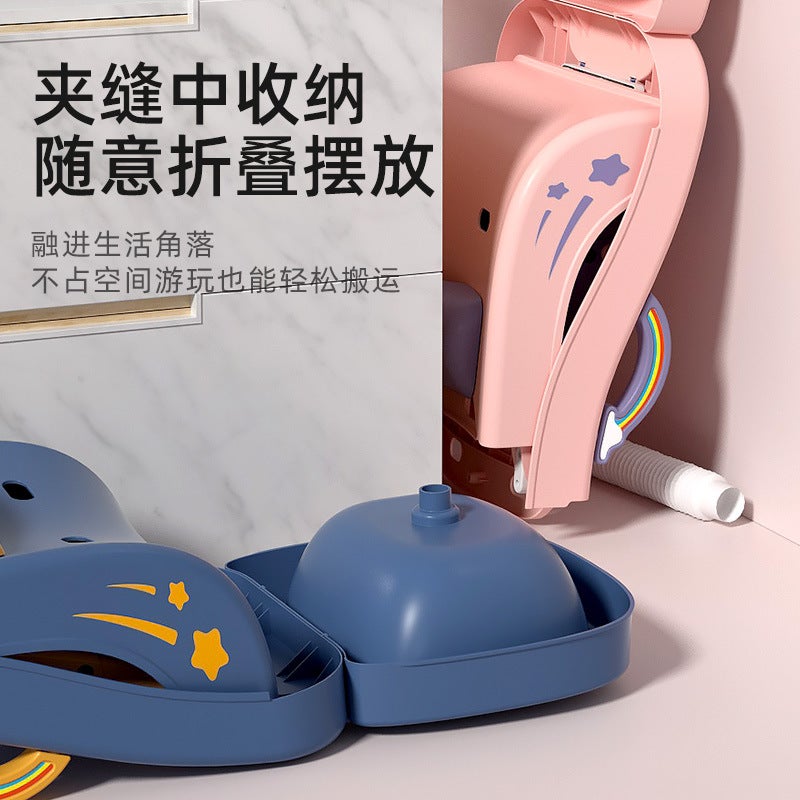 Children'S Shampoo Recliner Foldable Baby Household Baby Sitting Children'S Hair Washing Bed Bathtub - Image 3