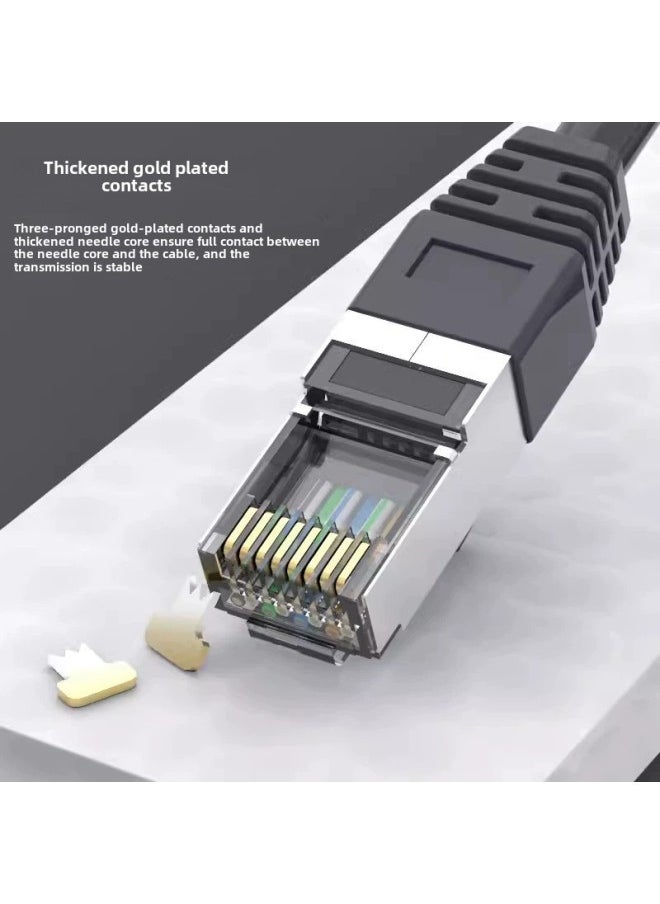 Generic Direct Supply Network Cable Super Six Cat6 E Gigabit Finished Network Jumper High-speed Connection Line Network Cable RJ45-Color:Category Six White-Line Length:3m  - Image 3