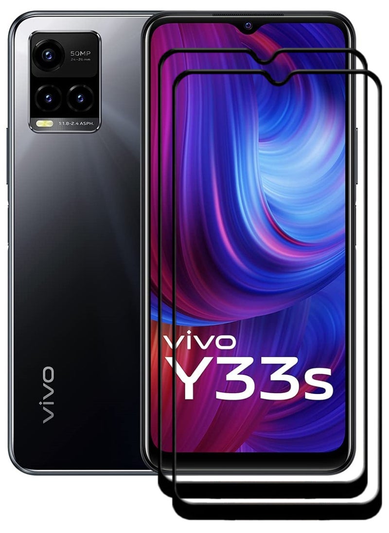 ACLIX 2 Pieces Antistatic ESD Dustproof Premium Quality High Definition Tempered Glass Screen Protector Designed For vivo Y33s - Image 1