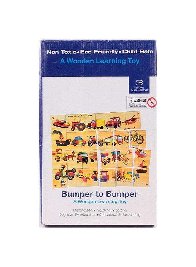 Skillofun Wooden Bumper To Bumper Transport Floor Puzzle, Multi Color - Kids - Image 2