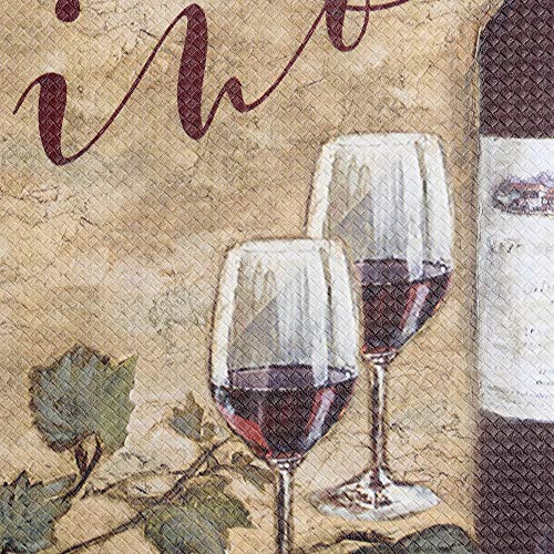 J&V TEXTILES Anti Fatigue Kitchen Mat - Kitchen Mat Cushioned Anti Fatigue, Kitchen Floor Mats Cushioned, Non Slip Waterproof Mat Standing Desk, 20x36x1/2 inches (Vino 10438) - Image 4