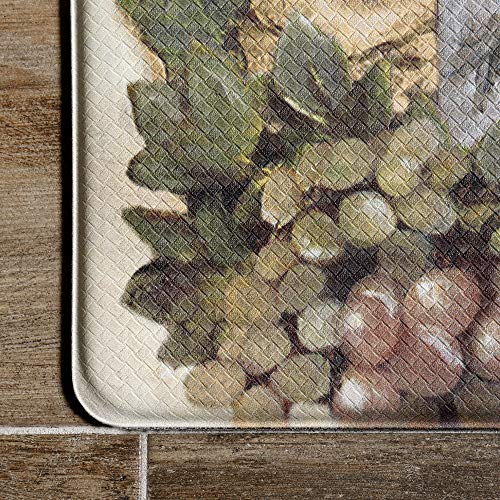 J&V TEXTILES Anti Fatigue Kitchen Mat - Kitchen Mat Cushioned Anti Fatigue, Kitchen Floor Mats Cushioned, Non Slip Waterproof Mat Standing Desk, 20x36x1/2 inches (Vino 10438) - Image 3