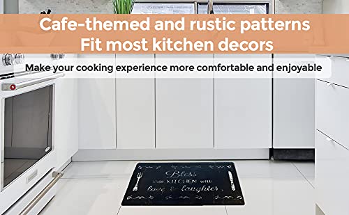 J&V TEXTILES Anti Fatigue Kitchen Mat - Kitchen Mat Cushioned Anti Fatigue, Kitchen Floor Mats Cushioned, Non Slip Waterproof Mat Standing Desk, 20x36x1/2 inches (Vino 10438) - Image 5
