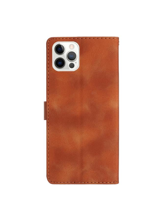 S-TOP Case For iPhone 13 Pro Max Flower Butterfly Embossing Pattern Leather Phone Case - Image 3