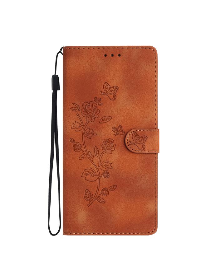S-TOP Case For iPhone 13 Pro Max Flower Butterfly Embossing Pattern Leather Phone Case - Image 2