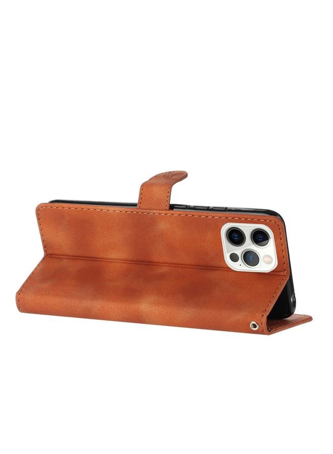 S-TOP Case For iPhone 13 Pro Max Flower Butterfly Embossing Pattern Leather Phone Case - Image 5