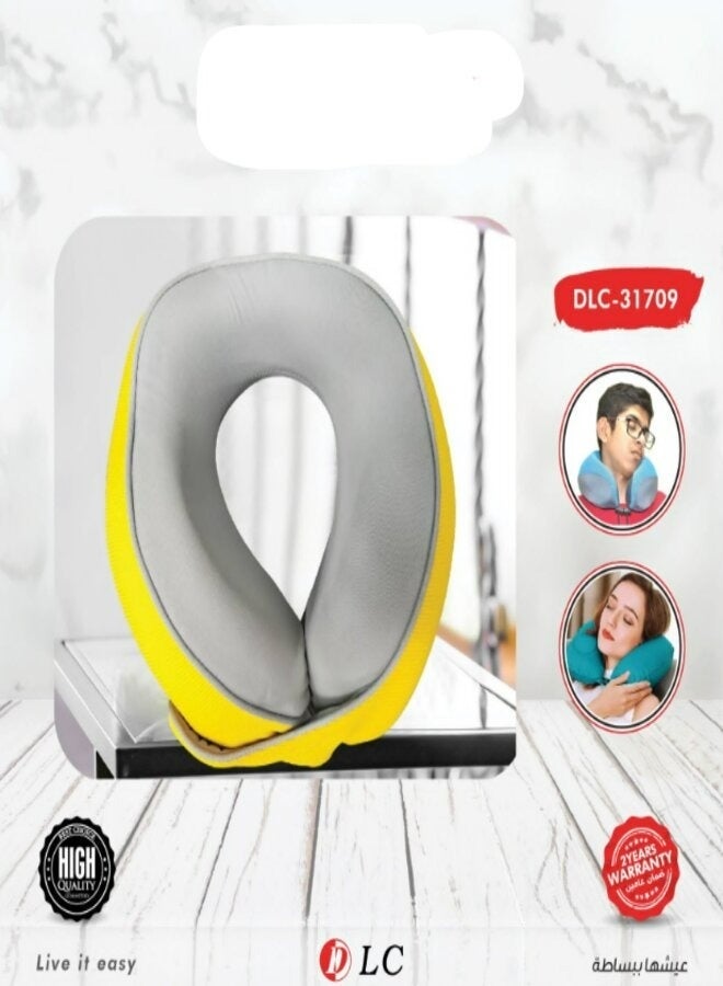 ال سي وسادة رقبة للسفر على شكل U من LC – وسادة دعم ناعمة للسيارة والطائرة والمنزل