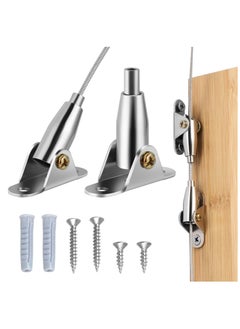 Furniture Anchors for Baby Proofing, Anti Tip Furniture Wall Anchor for Child Safety, Metal Earthquake Furniture Straps, Protect Toddler & Pet from Leaning Bookcases, Bookshelf, Dresser (4PCS)