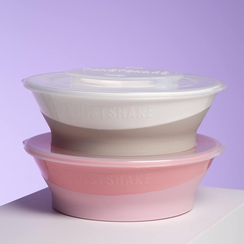 TWISTSHAKE Baby Bowl with Airtight Lid | BPA-Free | 6 Month+ Baby Feeding Plate | Food Training Plate for Kids | Food & Cereal | Learning Bowl for Kids | White - Image 4