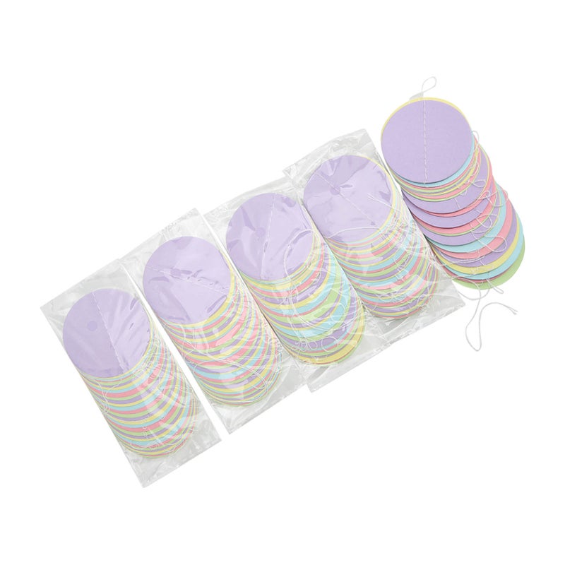5Pcs Circle Dot Paper Garland Colorful Circle Dot Exquisite Colors Wide Application Durable Reusable Pastel Dots Garland - Image 3