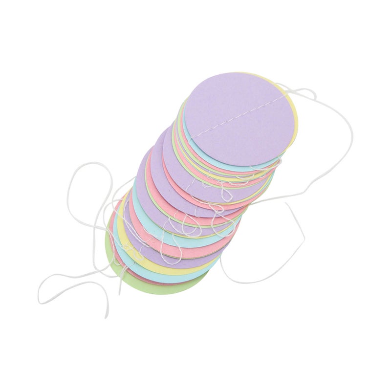 5Pcs Circle Dot Paper Garland Colorful Circle Dot Exquisite Colors Wide Application Durable Reusable Pastel Dots Garland - Image 1
