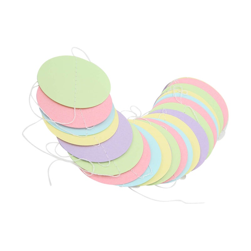 5Pcs Circle Dot Paper Garland Colorful Circle Dot Exquisite Colors Wide Application Durable Reusable Pastel Dots Garland - Image 2