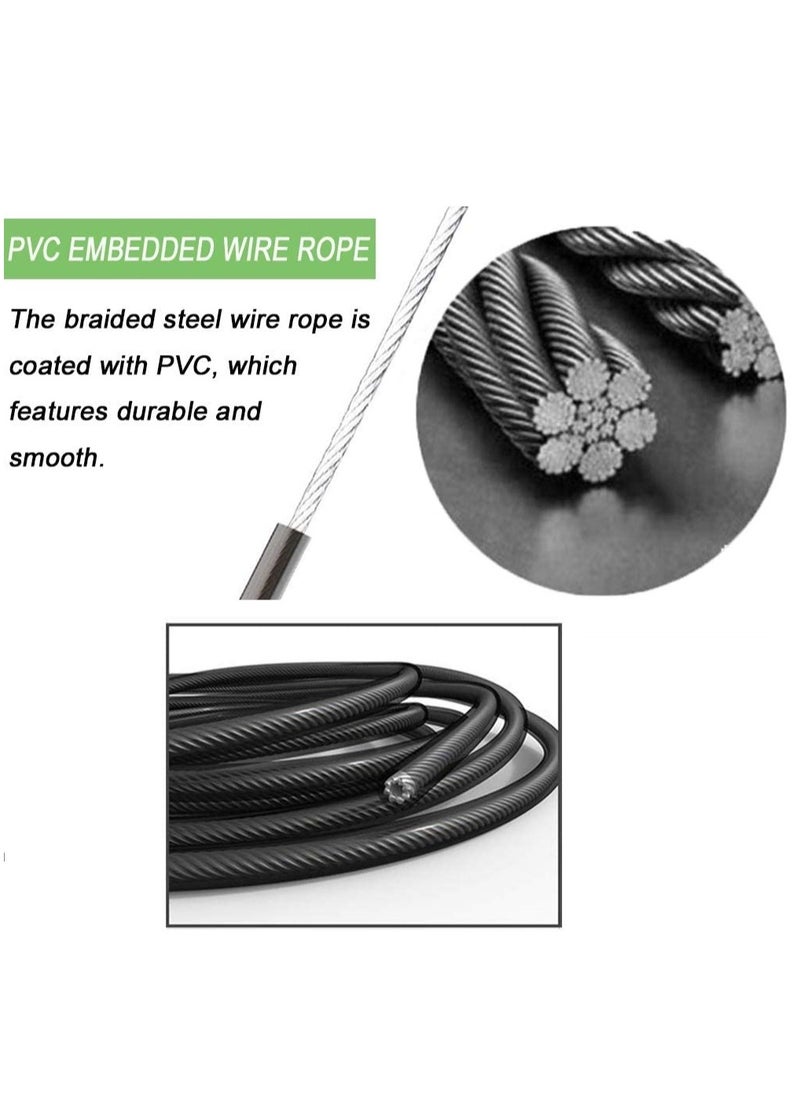 AngTop - AT0526 Adjustable Steel Wire Jump Rope With Counter - Green - Image 1