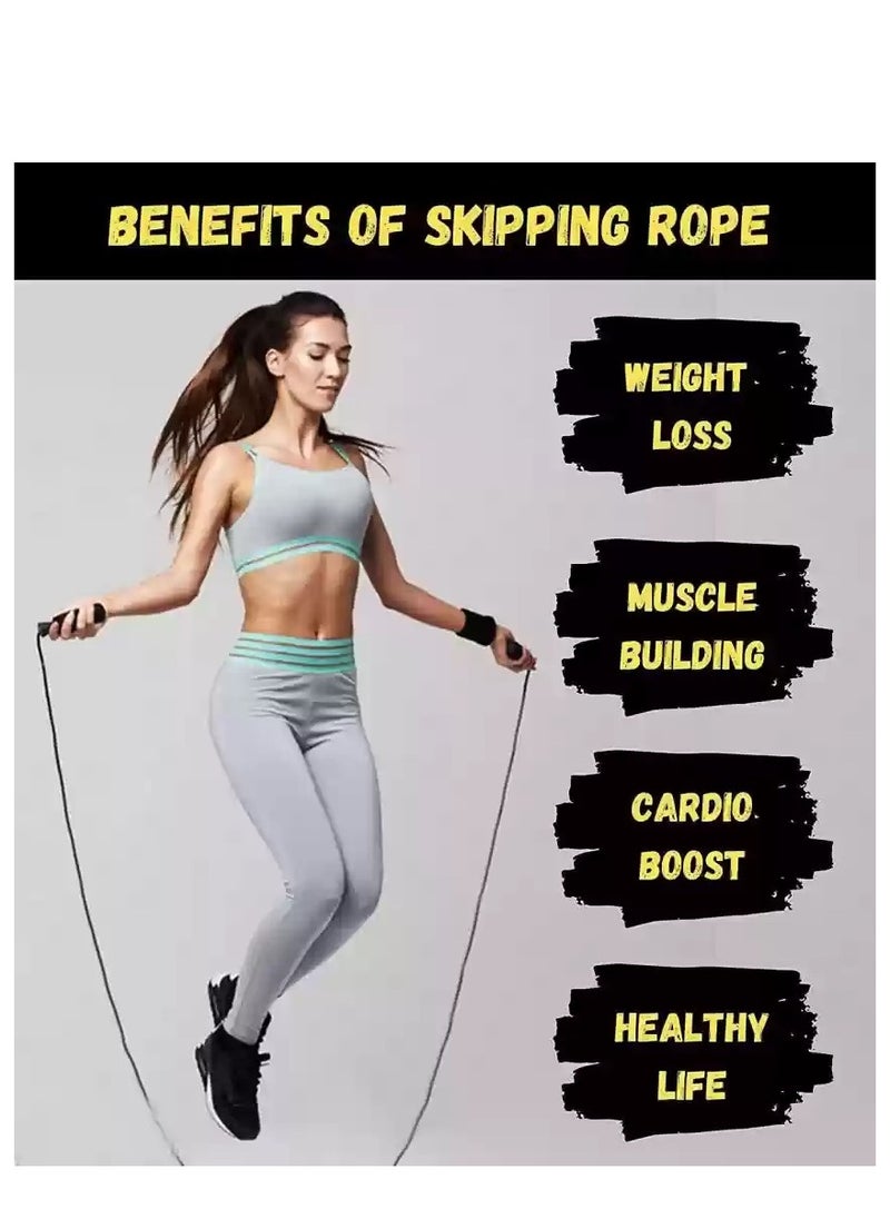AngTop - AT0526 Adjustable Steel Wire Jump Rope With Counter - Green - Image 1