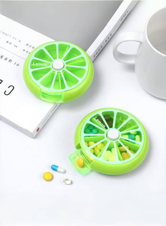 3pc Portable Pill Box For Travel, 7 Compartments For Medicines And Vitamins, Suitable To Put In A Pocket Or Purse, Safe Storage Of Daily Doses - Image 3