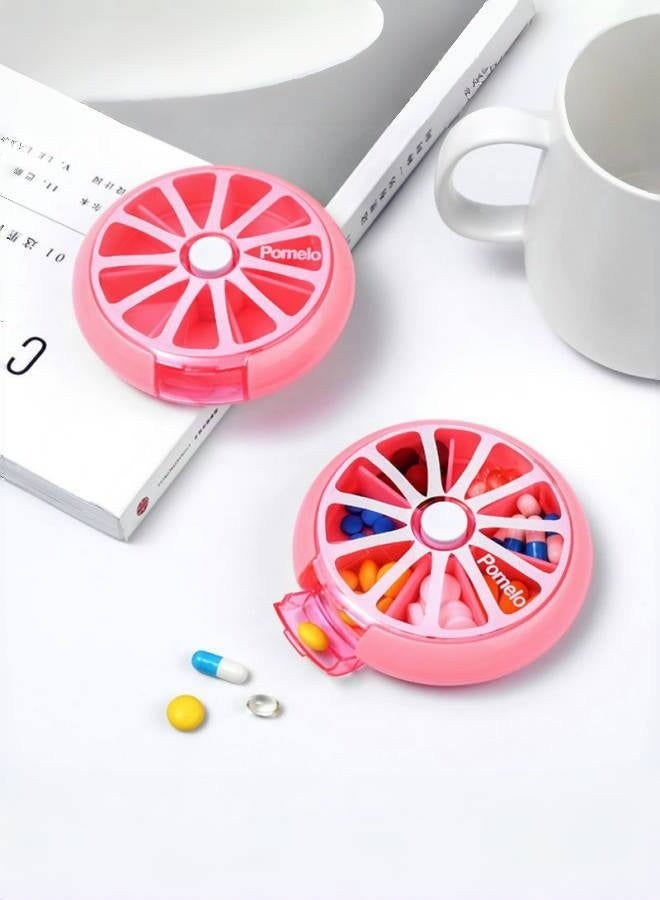 3pc Portable Pill Box For Travel, 7 Compartments For Medicines And Vitamins, Suitable To Put In A Pocket Or Purse, Safe Storage Of Daily Doses - Image 5