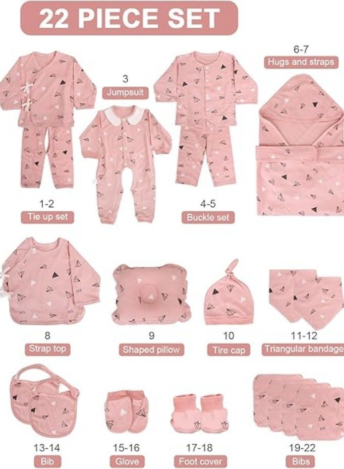 Gigglejoy 22pcs Baby Gift Box, Newborn Clothing Set Baby Clothes Gift Set, Newborn Gift Set,Newborn Outfit Set Baby Gift Box for Boys and Girls - Image 5