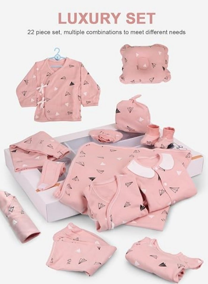 Gigglejoy 22pcs Baby Gift Box, Newborn Clothing Set Baby Clothes Gift Set, Newborn Gift Set,Newborn Outfit Set Baby Gift Box for Boys and Girls - Image 2
