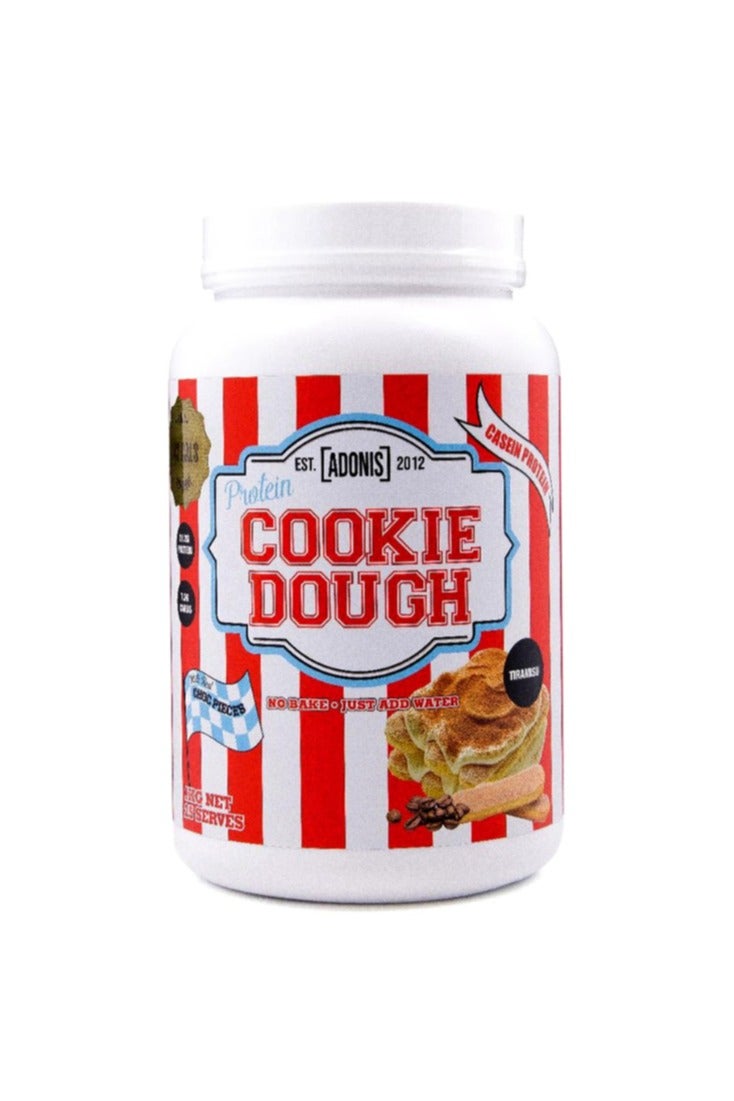 آدونیس عجينة كوكيز البروتين، تيراميسو، 1 كجم، دهون 3.3 جم، كربوهيدرات 6.1 جم، سعرات حرارية 143 - Image 1