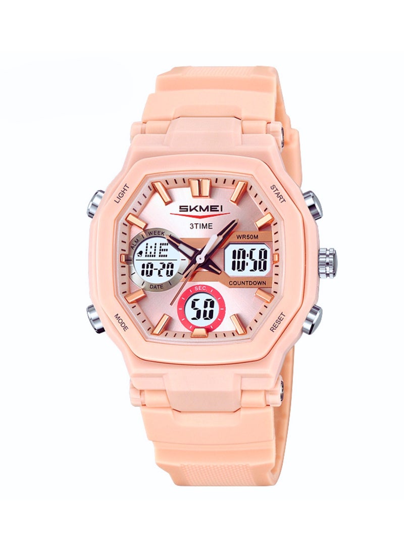 SKMEI SKMEI 2389 Watch: Triple Hands Display, Stopwatch, Countdown Timer, Alarm Clock, Week Calendar, Glow in Dark, Water Resistant - Image 1