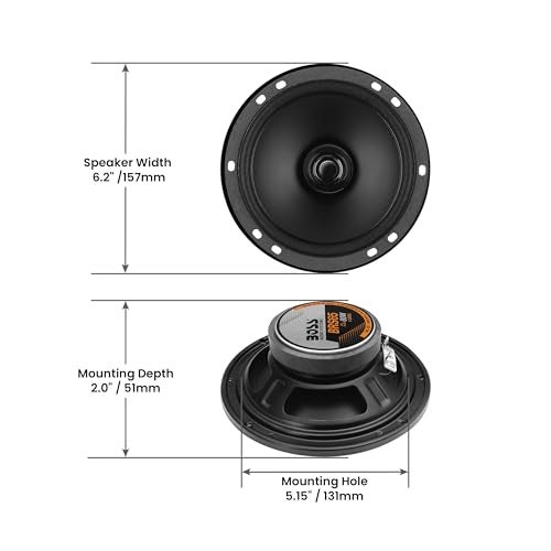 BOSS Audio Systems BRS65 6.5 Inch Replacement Car Door Speaker - 80 Watts Max, Sold Individually - Image 4