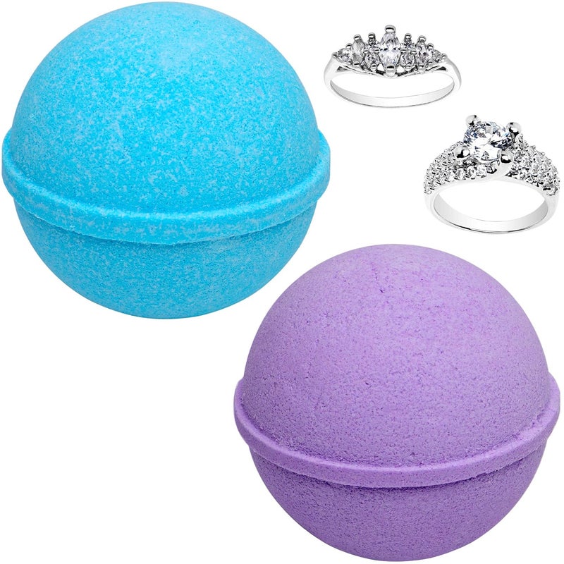 Jackpot Candles Ocean Breeze Lavender Bath Bombs Gift Set of 2 with Size 7 Ring Surprise Inside Each Made in USA - Image 3