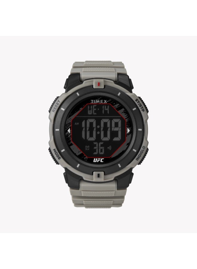 Timex Men's Resin Watch, Black/Tan | Ufc Rumble Digital - Image 1