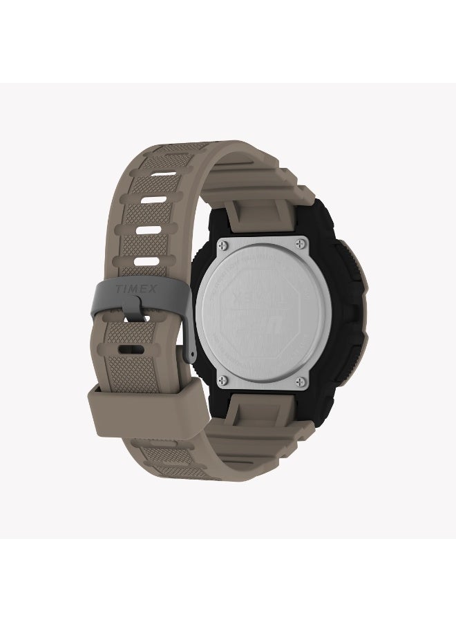 Timex Men's Resin Watch, Black/Tan | Ufc Rumble Digital - Image 3