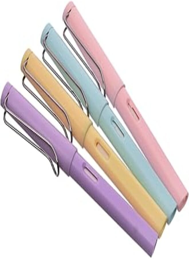 IMAX Forever Lasting Colored Pencil Endless Breakage and Sharpened with Built-In Eraser Pack Of 4 Pens for Coloring and Drawing - Multi Color 