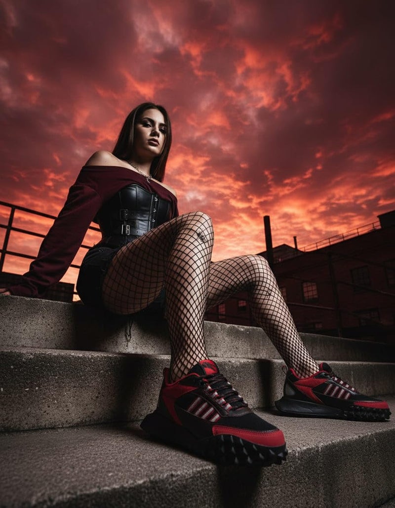 Bacca Bucci x House of the Dragon Women Sneakers – Fire & Blood Edition | All-Terrain Lifestyle Trainers Targaryen Red UK 5 - Image 3
