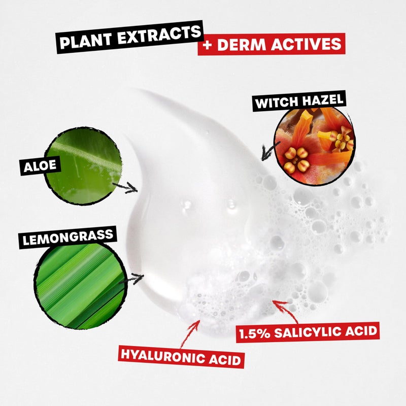 THAYERS Blemish Clearing Face Cleanser with 1.5% Salicylic Acid, Acne Treatment Face Wash, Soothing and Non-Stripping Skin Care, 4.4 Fl Oz - Image 4