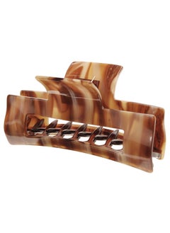 France Luxe Large Cutout Rectangle Jaw Caramel Horn 