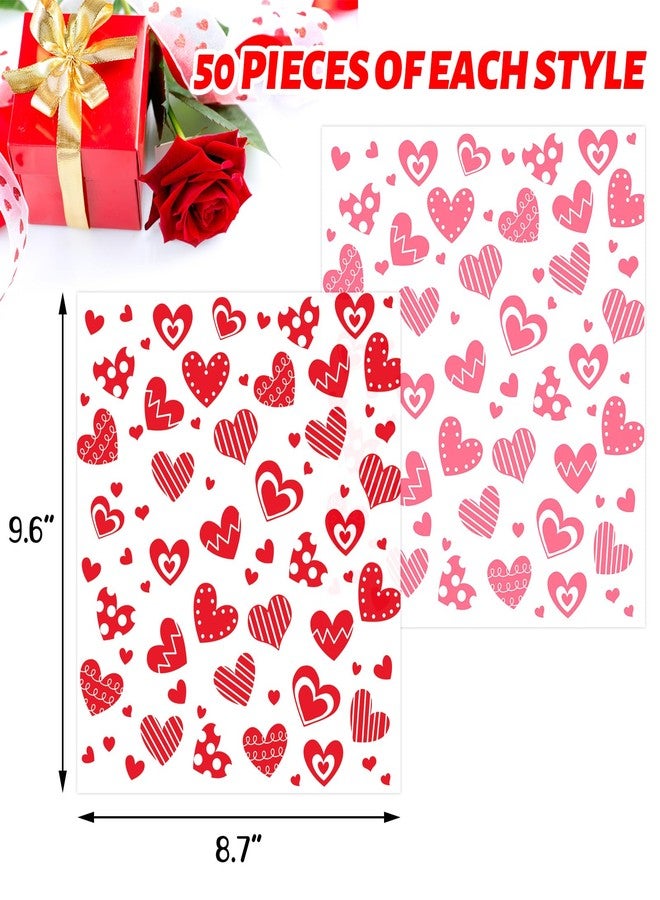 WorldBazaar Valentine's Day Wax Paper 100PCS Heart Parchment Paper Food Wrapping Paper Baking Liner Valentine Party Supplies - Image 3