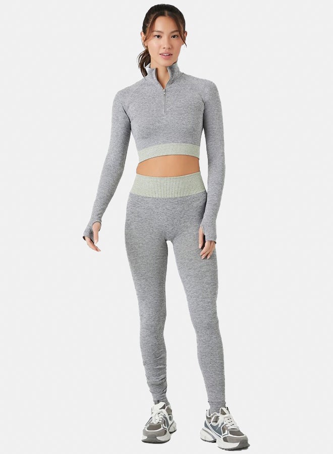 FOREVER 21 Active Seamless Thumbhole Crop Top - Image 5