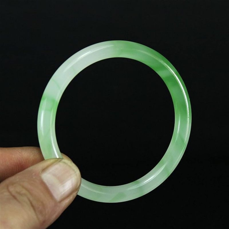 Natural Jade Bangle Women Gifts Men Jadeite Bangles Jades Stone Bracelets Accessories Jewellery (Gem Color : 63mm) - Image 4