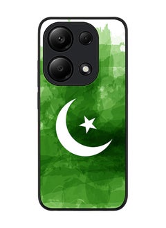Stylizedd Rugged Black Edge Case for Xiaomi Redmi Note 13 Pro 4G / Xiaomi Poco M6 Pro 4G, Slim fit Case Thin Cover -  Crescent Green  - Image 1