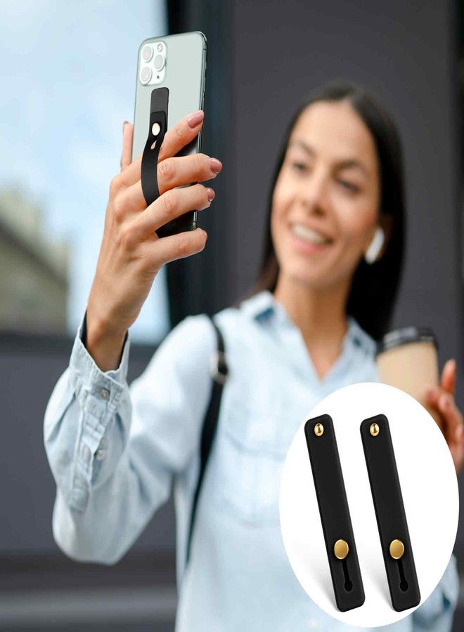 Styquenzer 2 Universal Phone Strap and Grip for Case - Portable Hand Holder - Suitable for Most Mobile Phones (Black) - Image 5