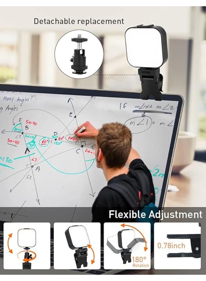 64 LED Rechargeable Selfie Ring Light – Portable Clip-On Fill Light with 5 Lighting Modes for Phone, Laptop, Camera & Video Use - Image 5