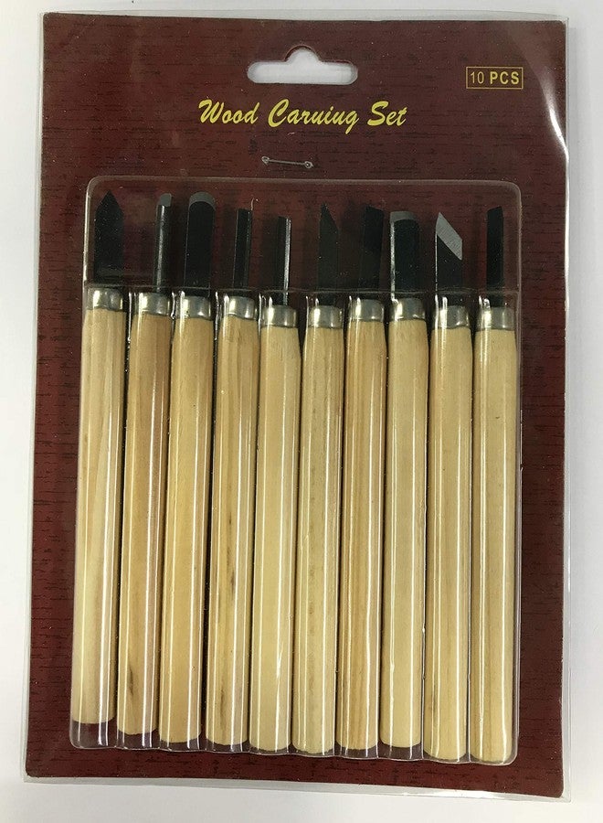 Chrome 10 PC Wood-Carving Tool Set for Professionals, Carpenters and Hobbyists - Image 4