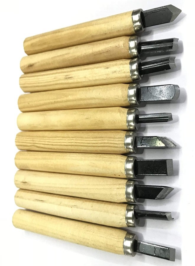 Chrome 10 PC Wood-Carving Tool Set for Professionals, Carpenters and Hobbyists - Image 2
