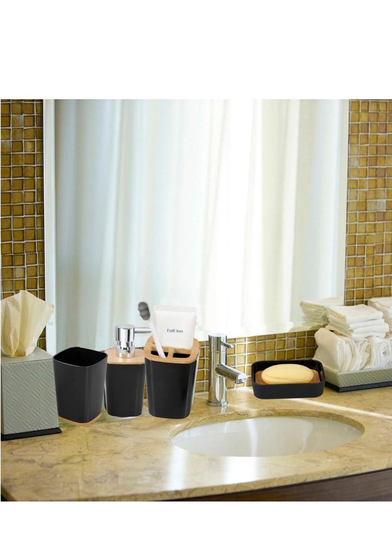6 PCS Bathroom Set LOTION DISPENSER TUMBLER  TOOTHBRUSH HOLDER SOAP DISH TOILET BRUSH HOLDER WASTE BIN - Image 5