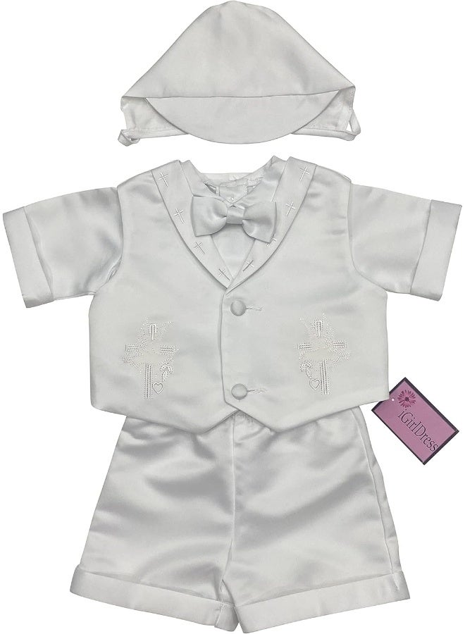 iGirlDress iGirlDress Baby Toddler Boys Christening Short Sleeve Set  - Image 5