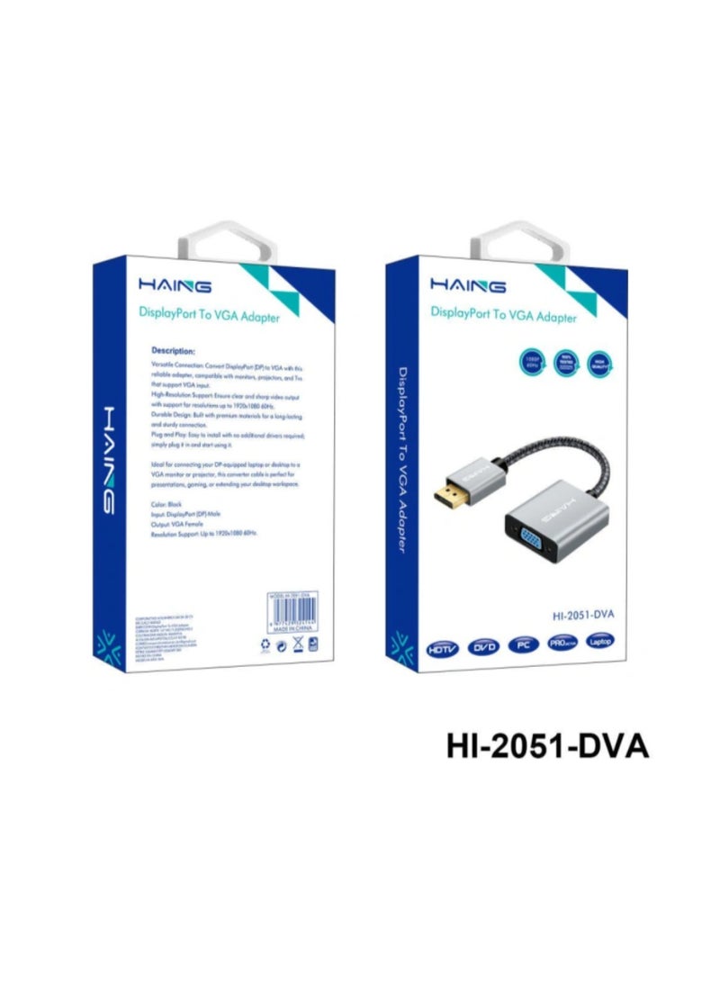 Haing DisplayPort To VGA Adapter