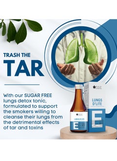 BLISS OF EARTH Natural Liver Detox Syrup Detox Supplement & Lungs Detox For Smokers Natural Sugar Free Lungs Supplement 200ml Each  - Image 5