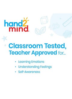 هاند2مايند مرآة رؤية مشاعري من hand2mind، ألعاب العلاج باللعب، اليقظة الذهنية للأطفال، التنظيم العاطفي للأطفال، أنشطة التعلم العاطفي الاجتماعي، لوازم ركن التهدئة، ركن التهدئة (مجموعة من قطعة واحدة)  - Image 2